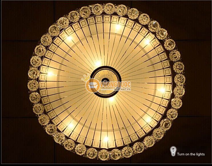 Đèn ốp trần pha lê trang trí phòng khách CM170-10